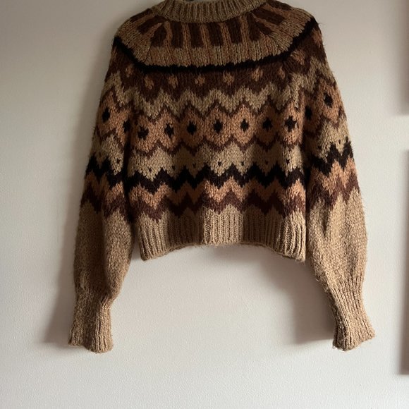 Zara | Wool Blend Jacquard Sweater - Picture 3 of 5